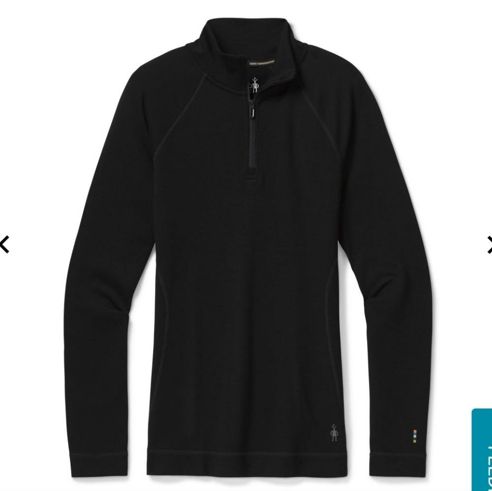 NWT Smartwool Women's Classic Thermal Merino Base Layer 1/4 Zip